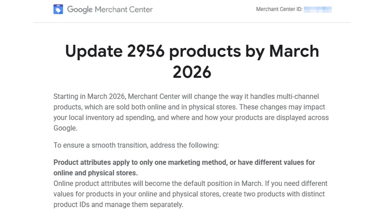 Merchant Multi Channel Products