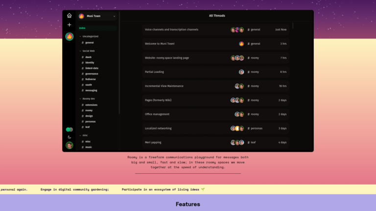 Meet Roomy: An Open-Source Discord Alternative for the Decentralized Web